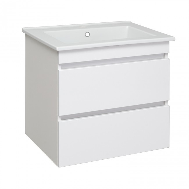 Тумба под раковину Runo Манхэттен 00-00001046 65 см (белый) подвесная
