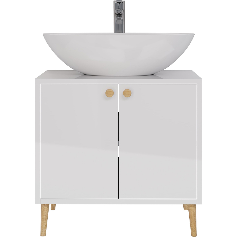 Тумба под раковину Dreja Luno 99.2001 60 см (белый) напольная