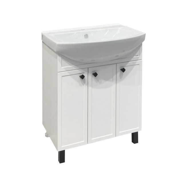 Тумба под раковину Runo Римини 00-00001255 75 см (белый) напольная
