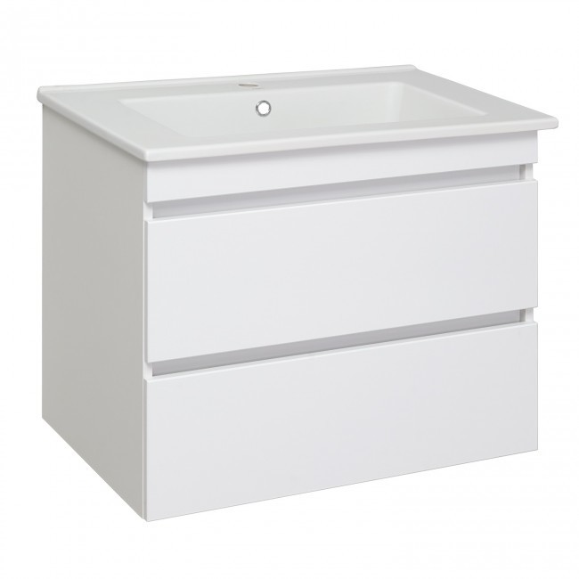 Тумба под раковину Runo Манхэттен 00-00001047 75 см (белый) подвесная
