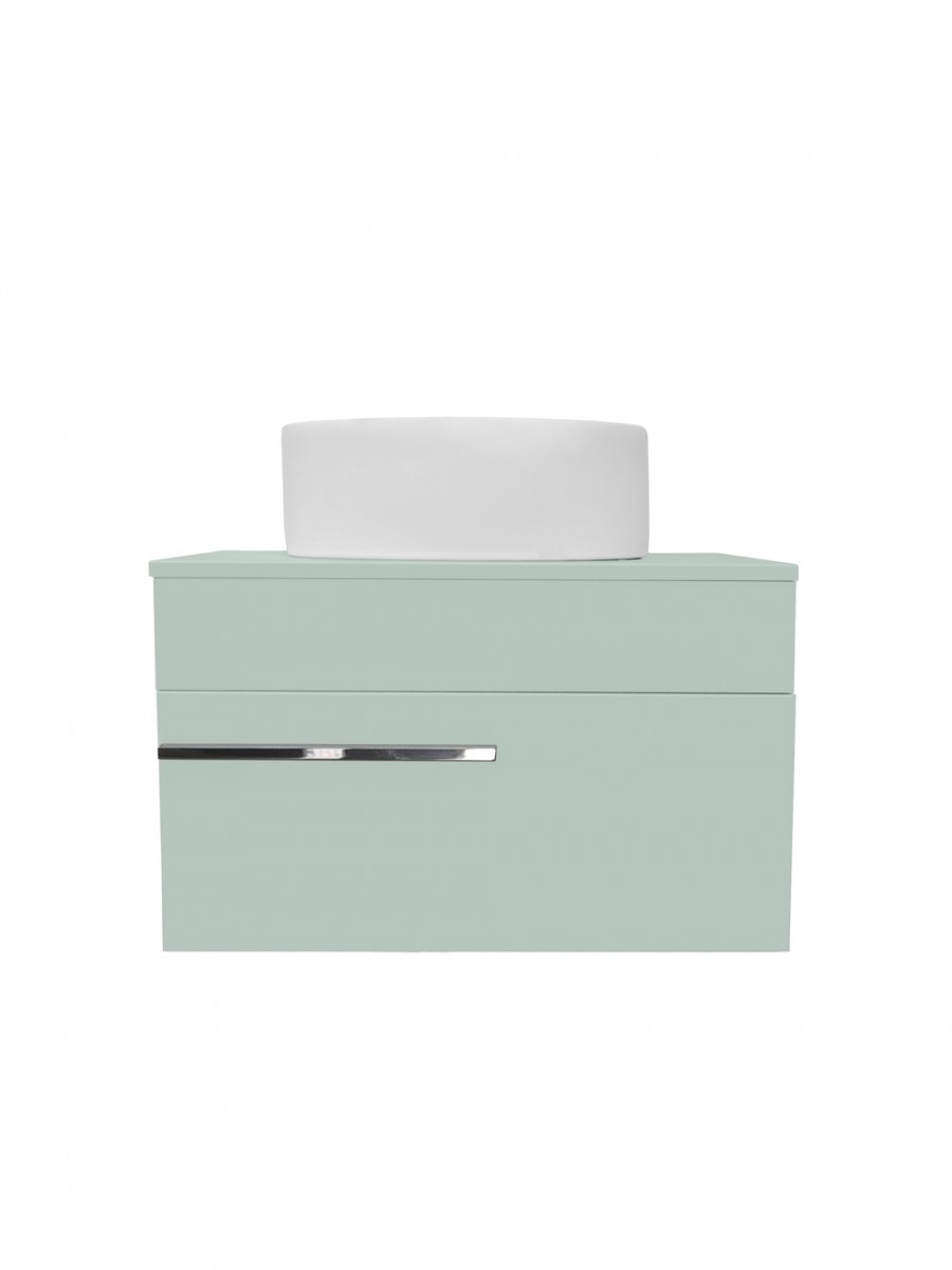 Тумба под раковину Runo Вудлайн 00-00004897 65 см (оливковый) подвесная