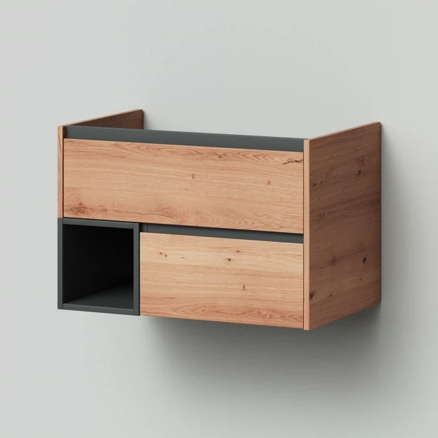 Тумба под раковину Итана Amelia 2.0 4657773608092 75 см (дуб эвок прибрежный) подвесная