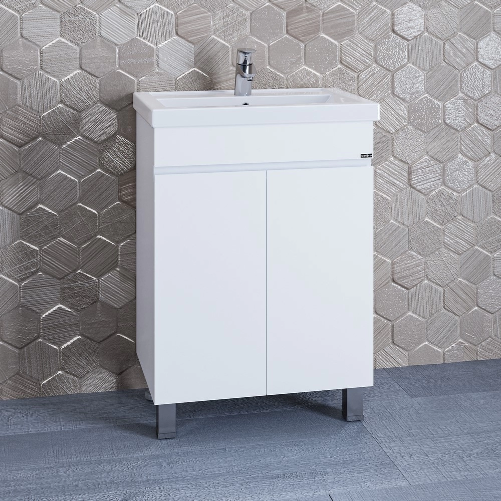 Тумба под раковину СанТа Марс 700240 60 см (белый) напольная