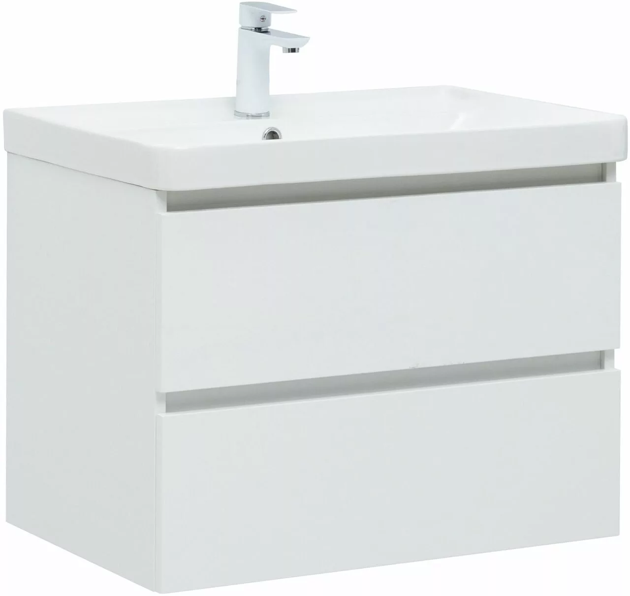 Тумба под раковину Aquanet Вега 308333 70 см (белый) подвесная
