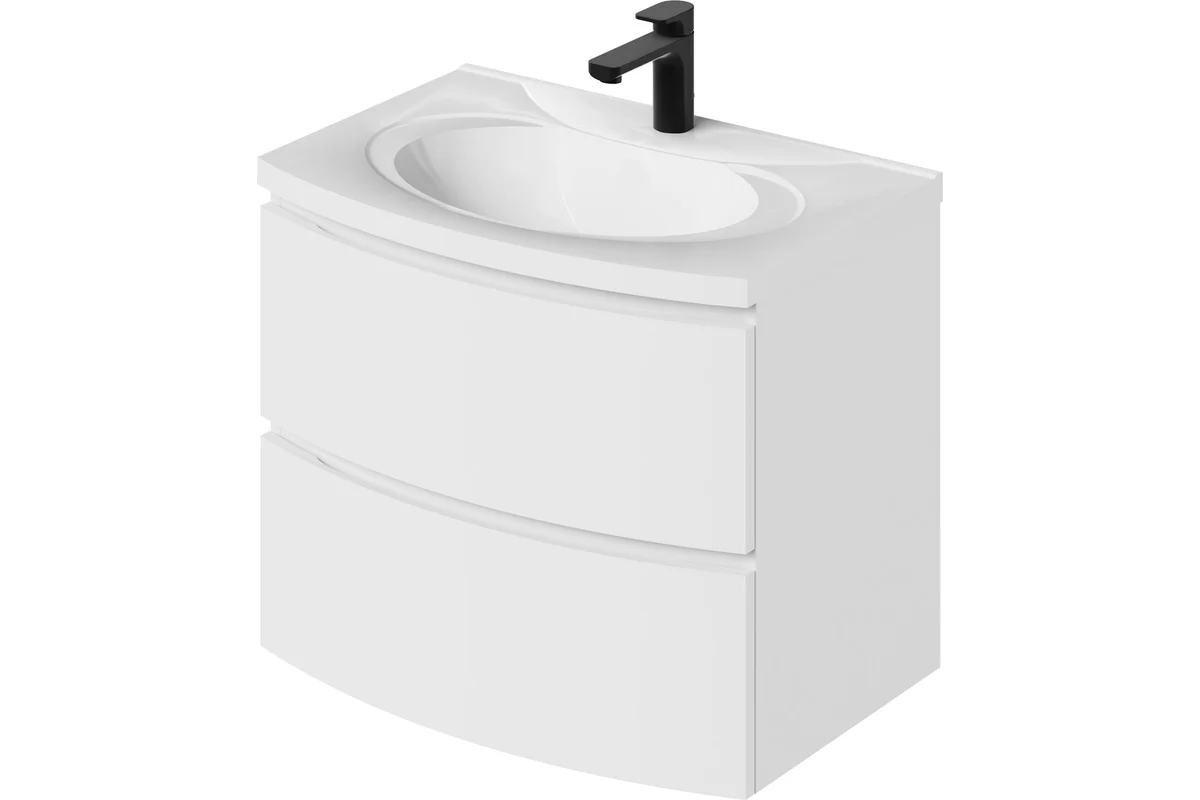 Тумба с раковиной Итана Arko 4657836461923 70 см (эмаль белый матовый) подвесная