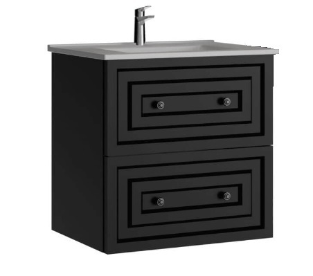 Тумба с раковиной Creavit Kayra KY0060.42.MAN 60 см (антрацит) подвесная