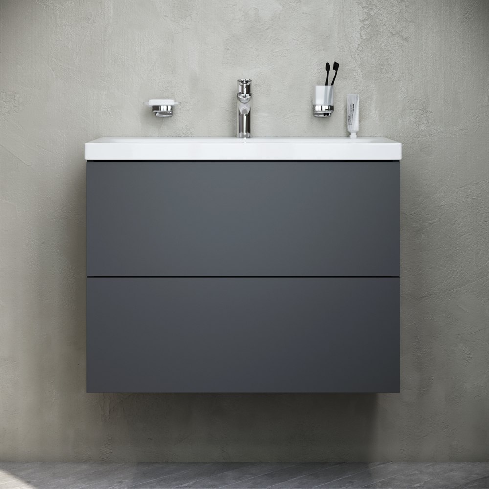 Тумба под раковину AM.PM Gem M90FHX07522GM 75 см (графит матовый) подвесная