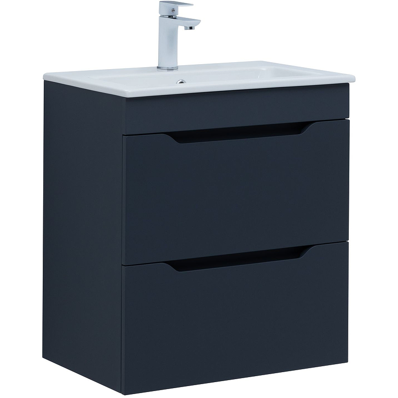 Тумба под раковину Aquanet Практика 330458 60 см (маренго) подвесная