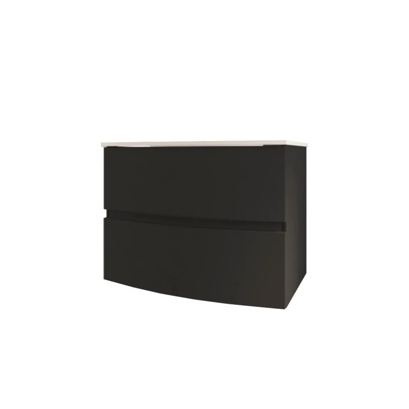 Тумба под раковину Cezares Elettra 55522 75 см (графит) подвесная