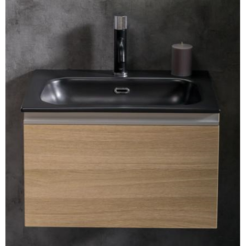 Тумба под раковину ArmadiArt Vallessi 837-060-L 60 см (дуб светлый матовый) подвсеная