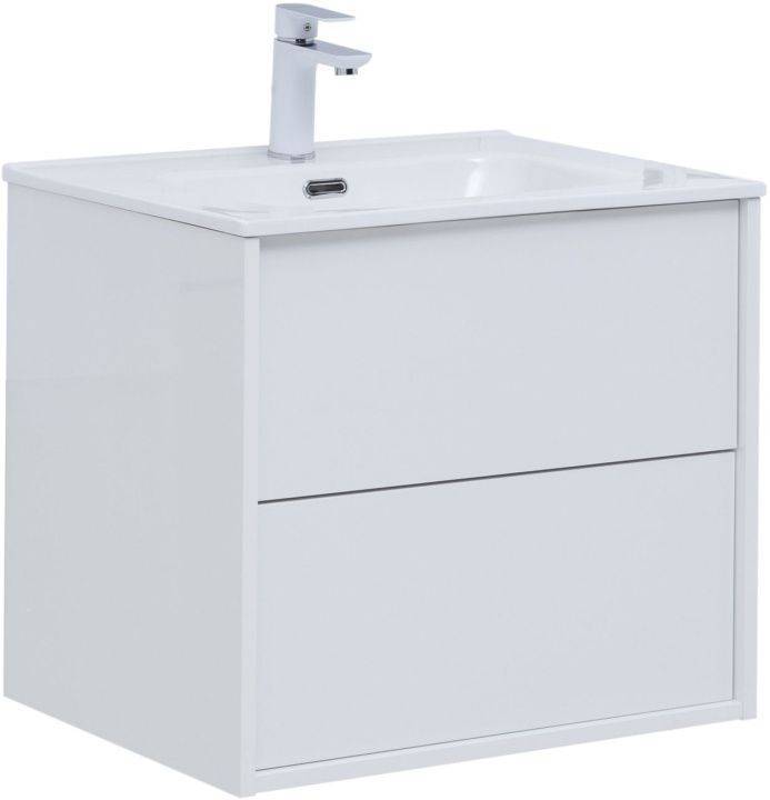 Тумба под раковину Aquanet Lino (Flat) 287540 60 см (белый) подвесная