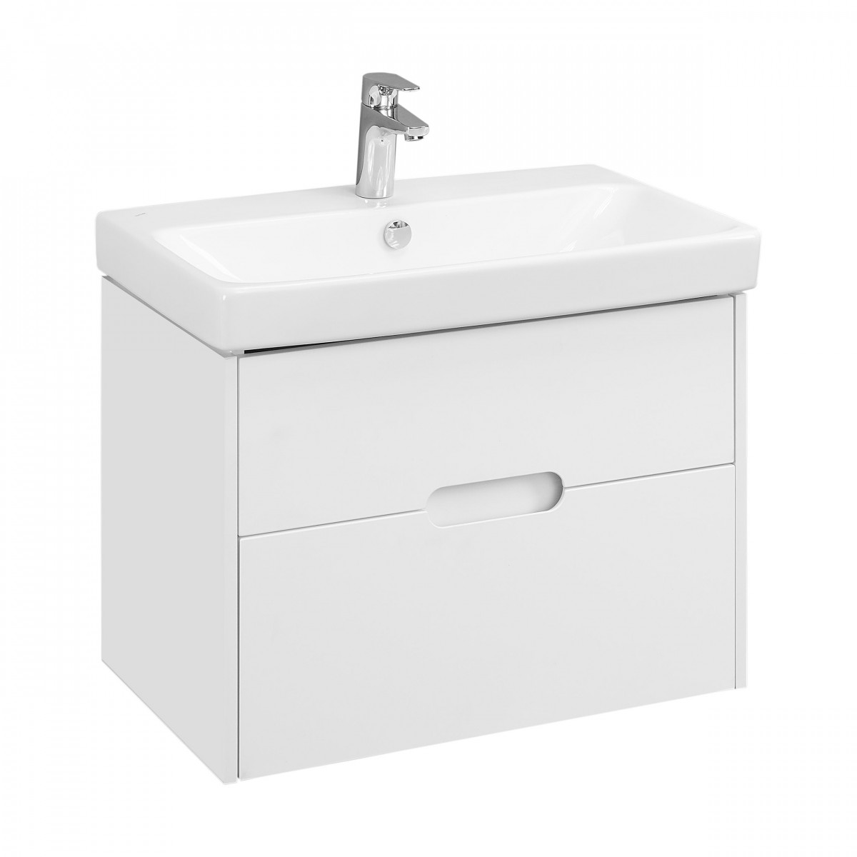 Тумба под раковину Aquaton Оливия 1A254301OL010 70 см (белый матовый) подвесная