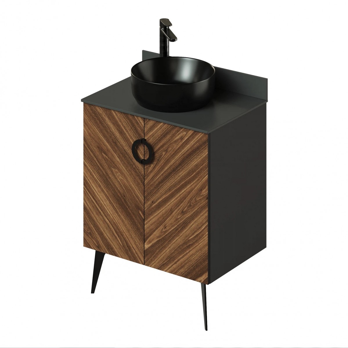 Тумба со столешницей Итана Palladio 4657810333819 65 см (дуб бурбон) напольная