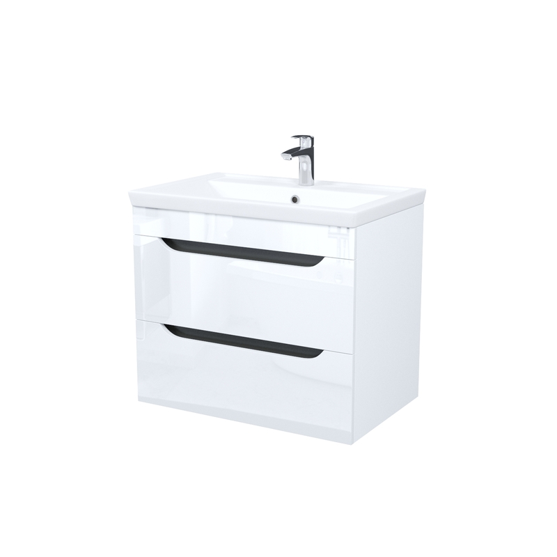 Тумба с раковиной IDDIS Ray RAY70W0i95K 70 cм (белый) подвесная