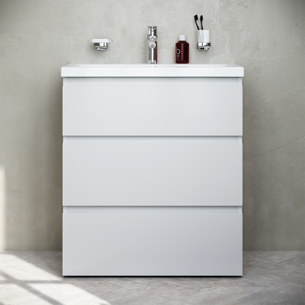 Тумба под раковину AM.PM Gem S M91FSX0752WG 75 см (белый) напольная