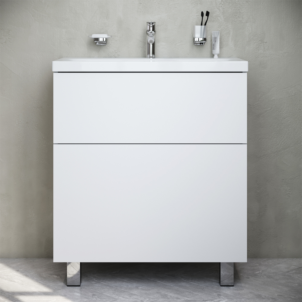 Тумба под раковину AM.PM Gem M90FSX07522WG32 75 см (белый) напольная