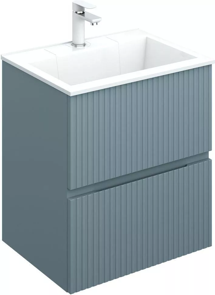 Тумба под раковину Aquanet Джейн 313316 60 см (мисти грин) подвесная