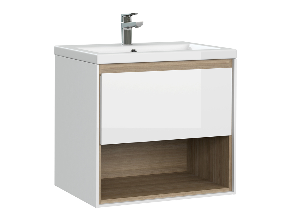 Тумба под раковину Cersanit Louna 60 64070 (белый) подвесная