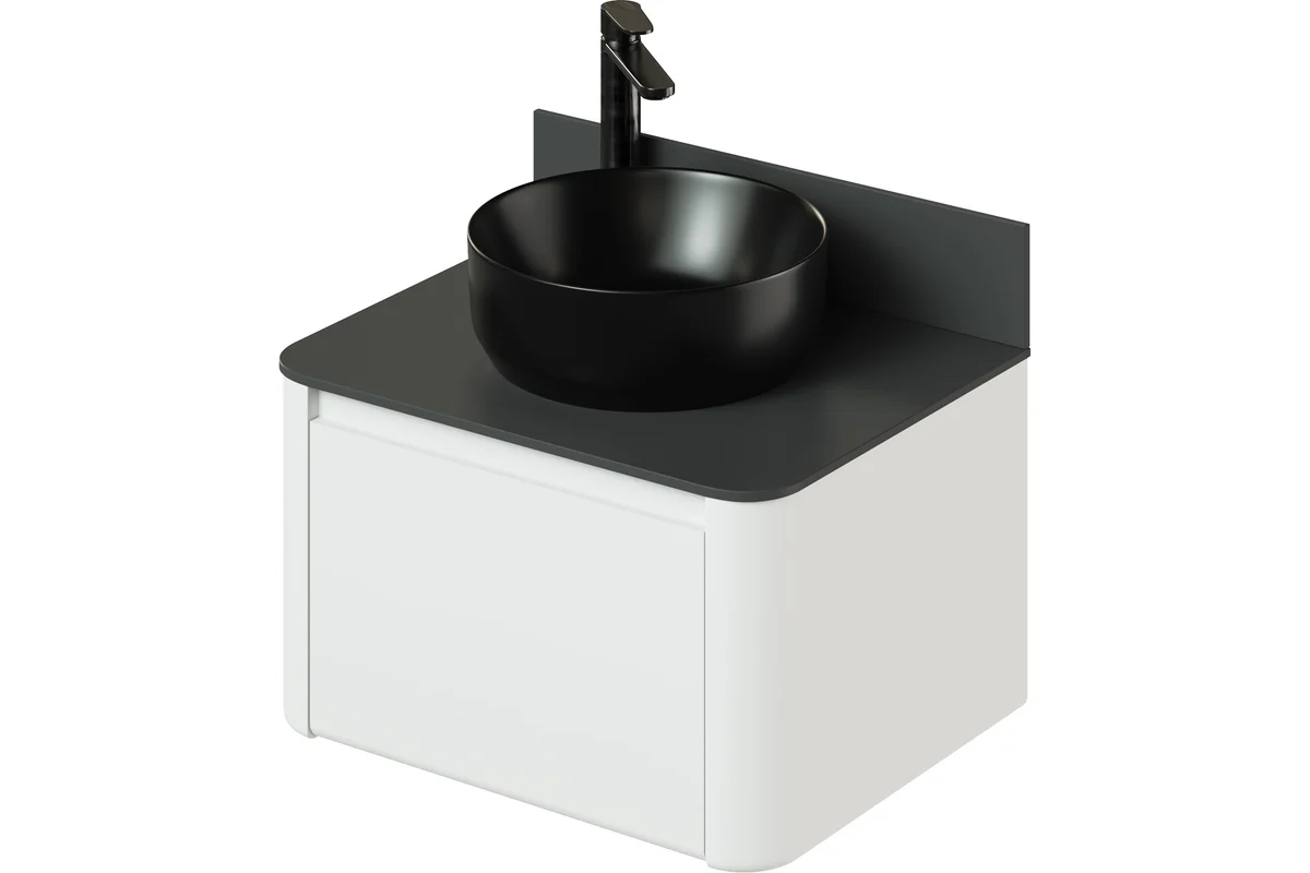 Тумба со столешницей Итана Pronto 4657810339927 60 см (эмаль белый матовый) подвесная