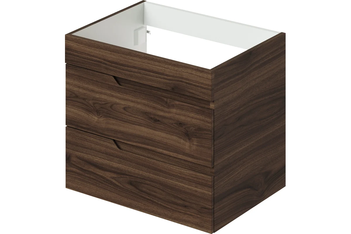 Тумба под раковину Итана Alexa 4657834372559 60 см (орех пекан шоколад стронг) подвесная