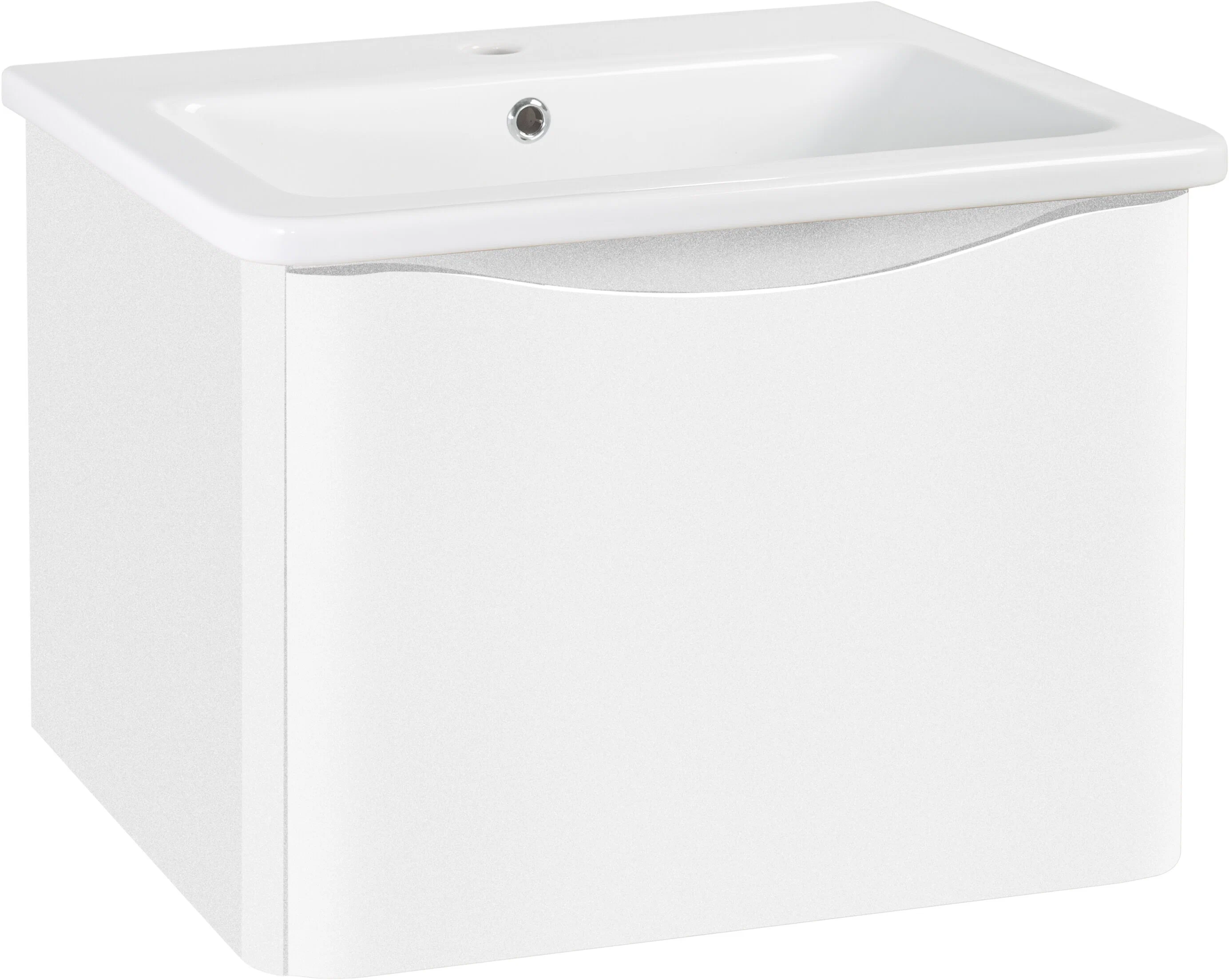 Тумба под раковину Runo Тоскана 00-00001412 60 см (белый) подвесная