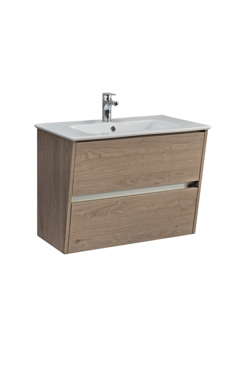 Тумба под раковину Belux Денвер 4810924269157 75 см (дуб денвер) подвесная