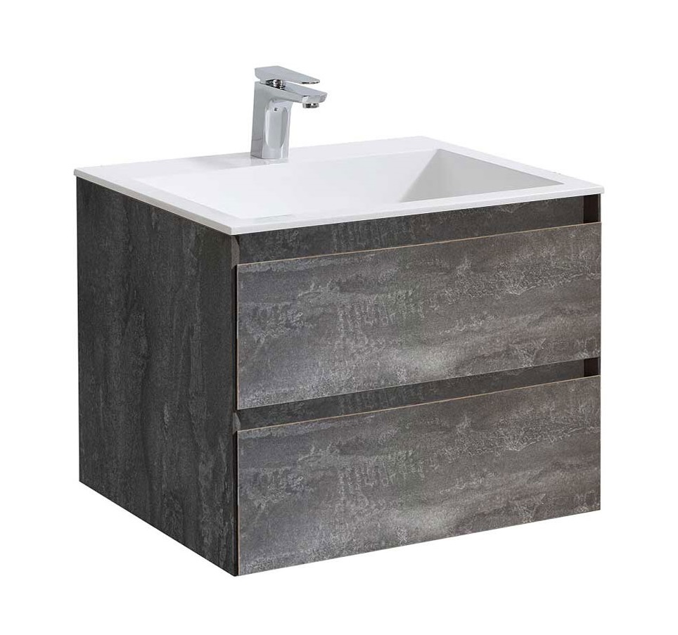Тумба под раковину Vincea Luka VMC-2L600GS 60 cм (G.Stone) подвесная