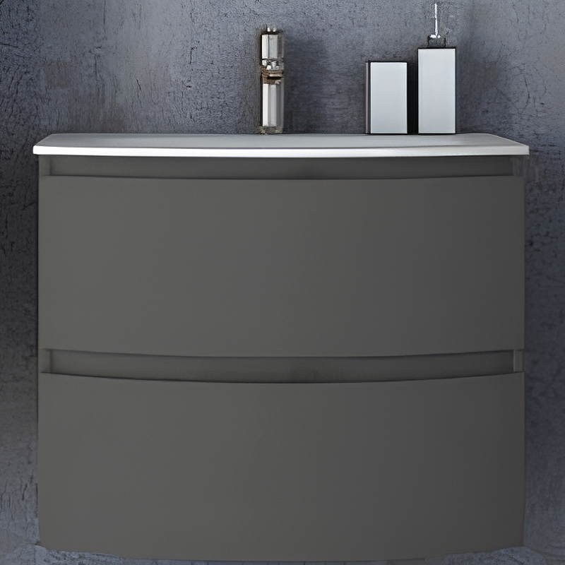 Тумба под раковину Cezares Vague 54905 70 см (серый матовый) подвесная