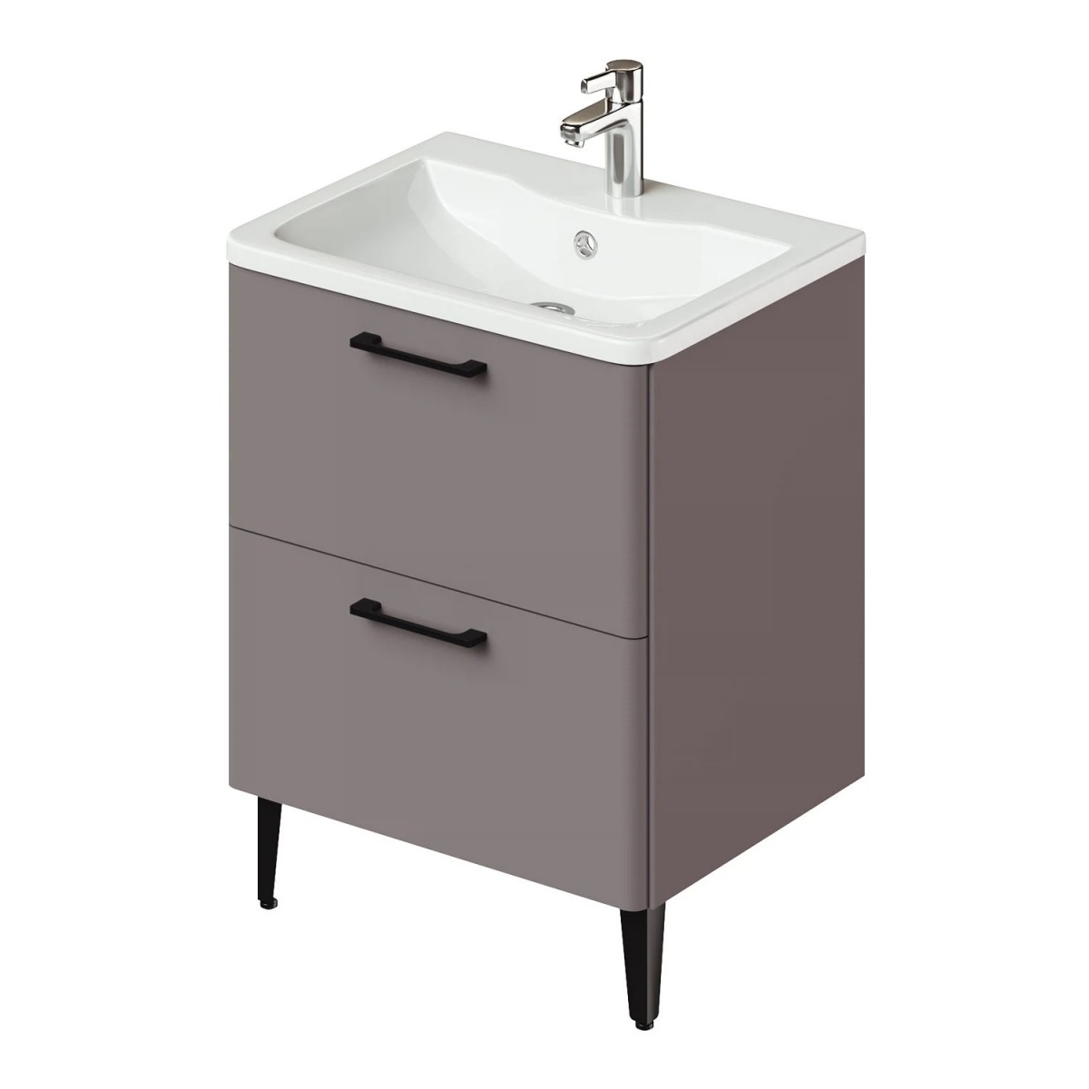 Тумба с раковиной Итана Nais 2.0 4657810335233 60 см (амаретти) напольная