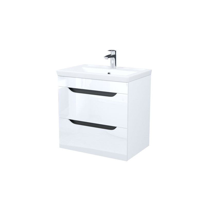 Тумба с раковиной IDDIS Ray RAY60W0i95K 60 cм (белый) подвесная