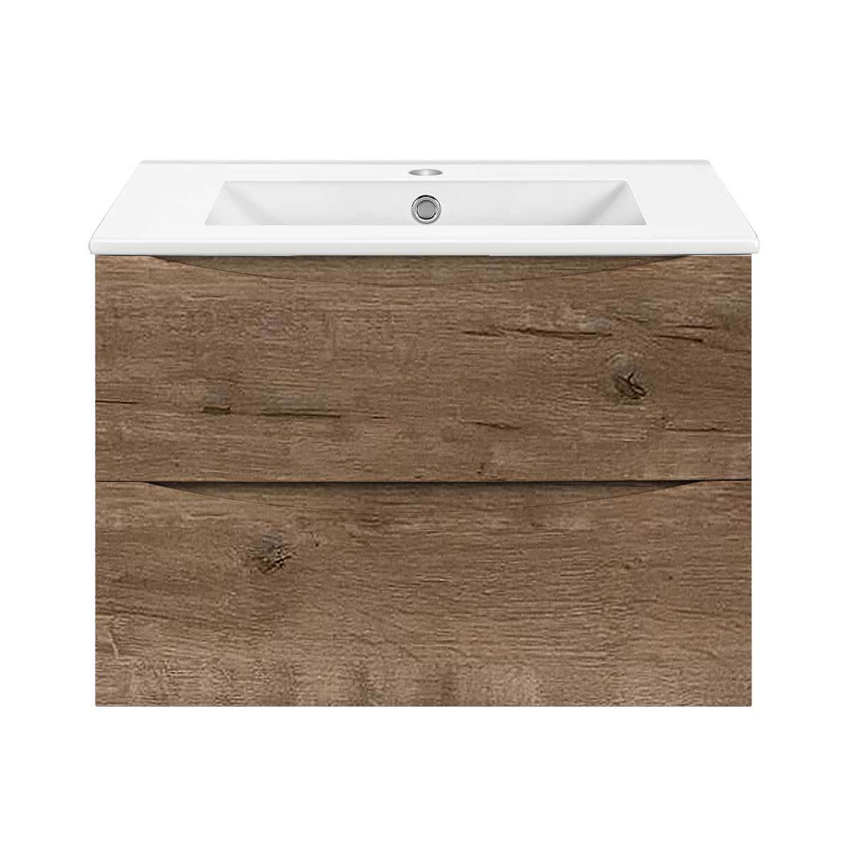 Тумба под раковину Vincea Mia Slim VMC-2MC600S1VO 60 cм (V.Oak) подвесная