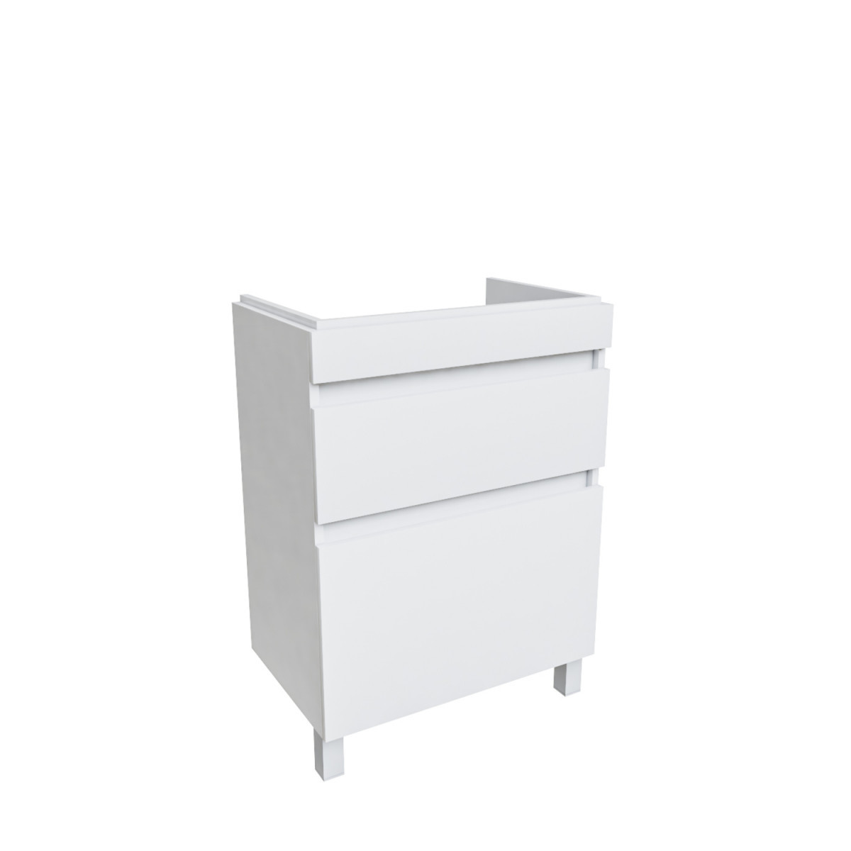 Тумба под раковину IDDIS Zodiac ZOD6CBFi95 60 см (белый матовый) напольная