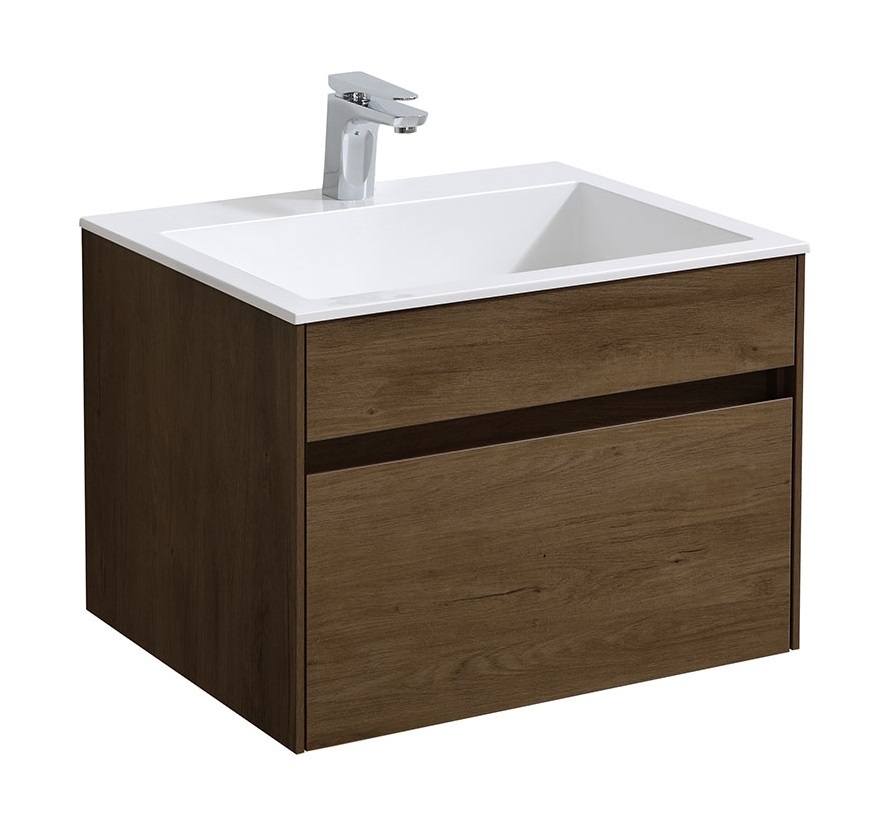 Тумба под раковину Vincea Chiara VMC-2C600TO 60 cм (T.Oak) подвесная