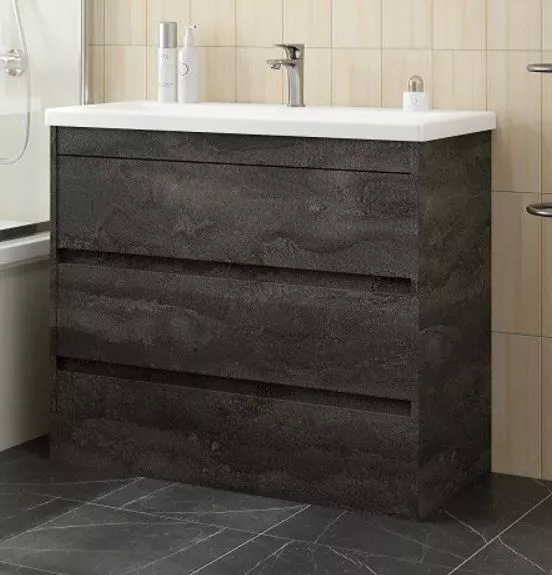 Тумба под раковину Art&Max Family FAMILY-M-750-3C-PIA-IS 75 см (железный камень) напольная