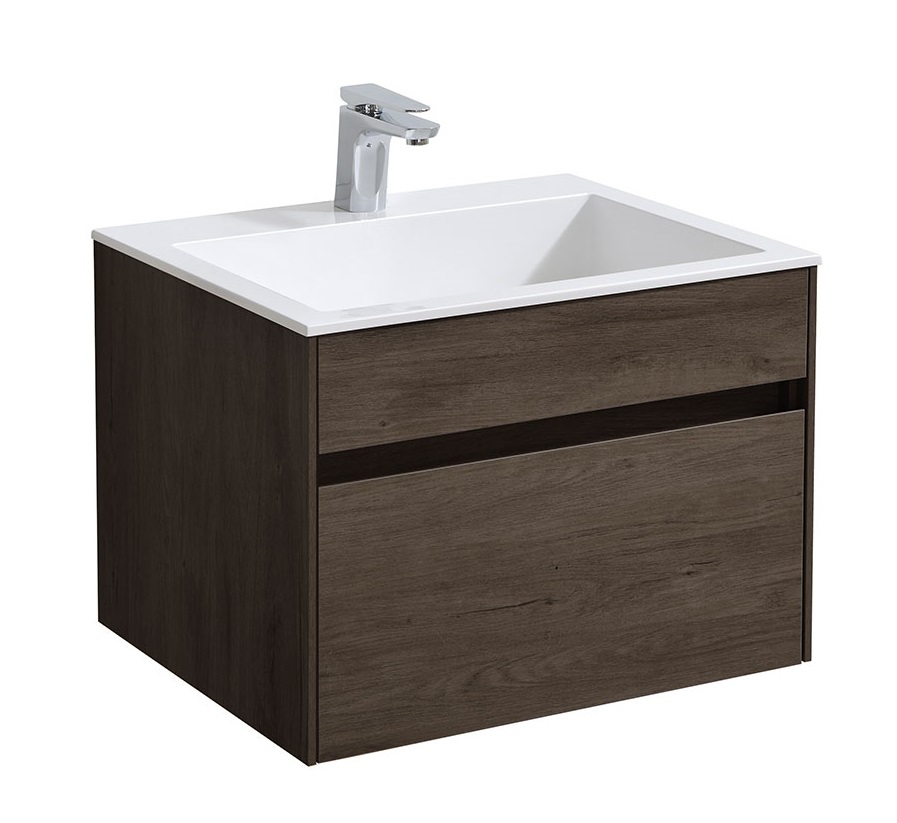 Тумба под раковину Vincea Chiara VMC-2C600RO 60 cм (R.Oak) подвесная