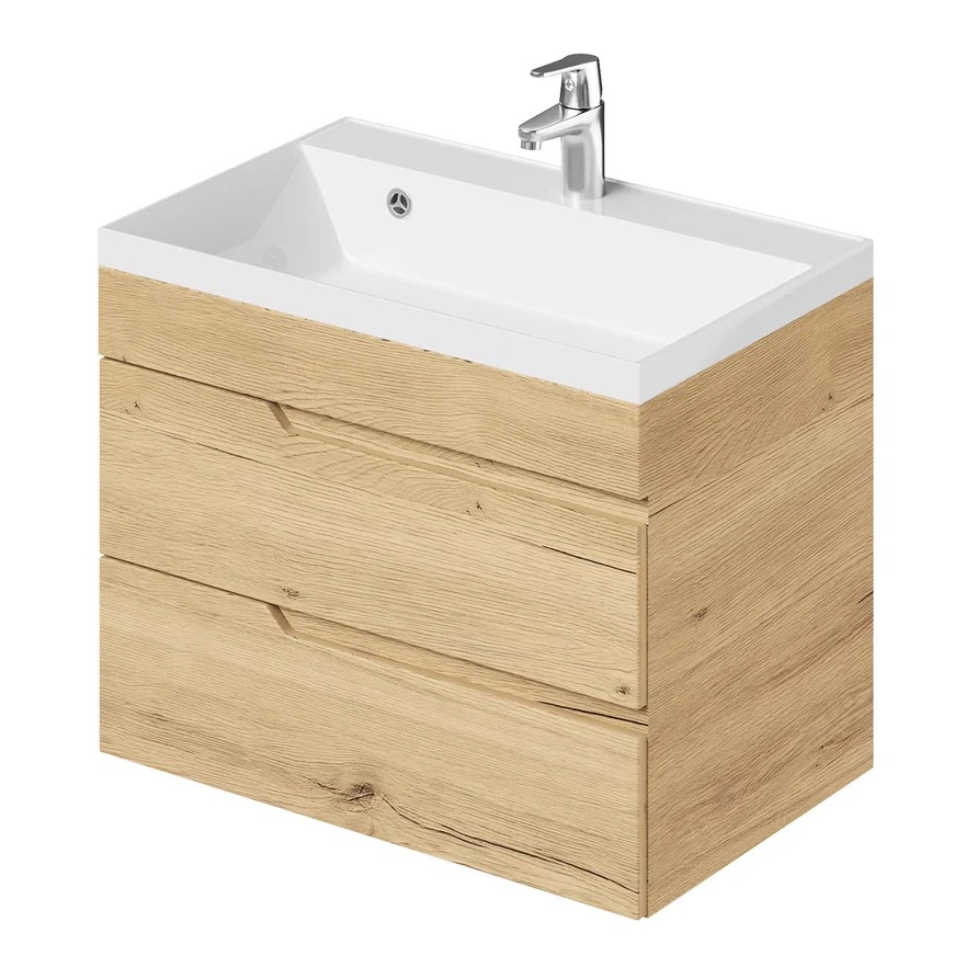 Тумба с раковиной Итана Alexa  4657826226815 70 см (дуб мавелла голд) подвесная