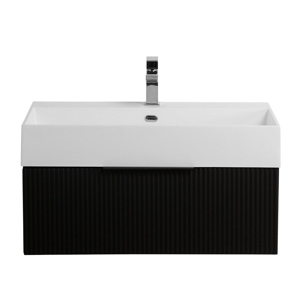 Тумба под раковину Cezares Premium 55417 70 см (чёрный матовый) подвесная