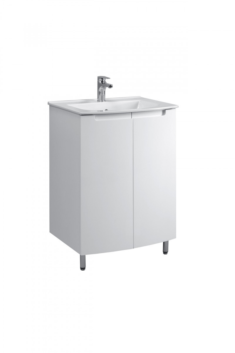 Тумба под раковину Belux Бари 4810924268747 60 см (белый глянцевый)
