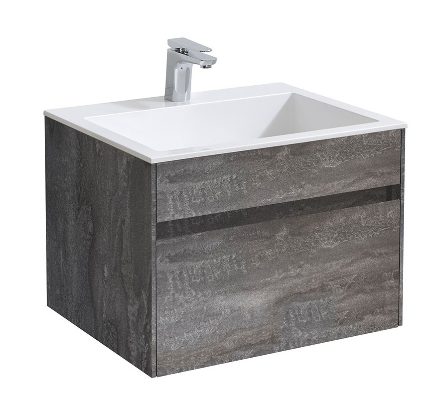 Тумба под раковину Vincea Chiara VMC-2C600GS 60 cм (G.Stone) подвесная
