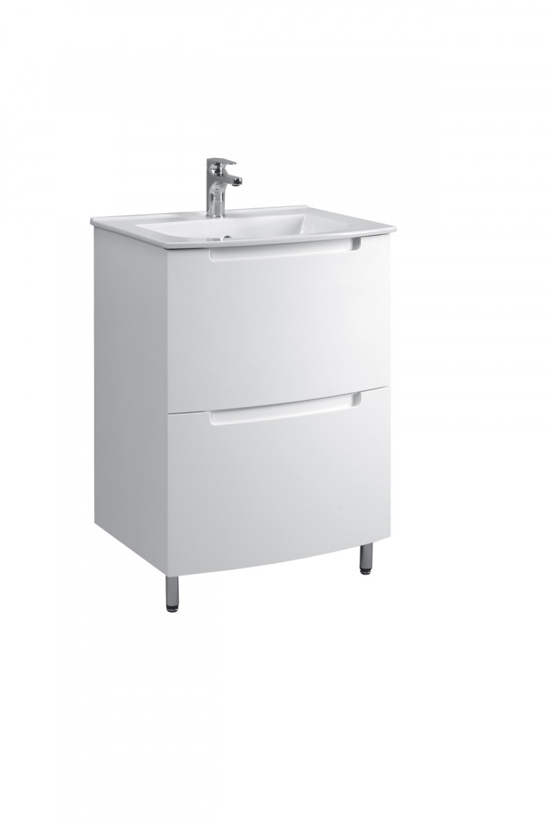 Тумба под раковину Belux Бари 4810924268754 60 см (белый глянцевый)