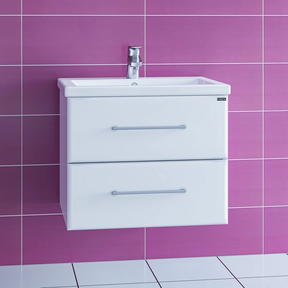 Тумба под раковину СанТа Омега-60 207045 60 см (белый) подвесная