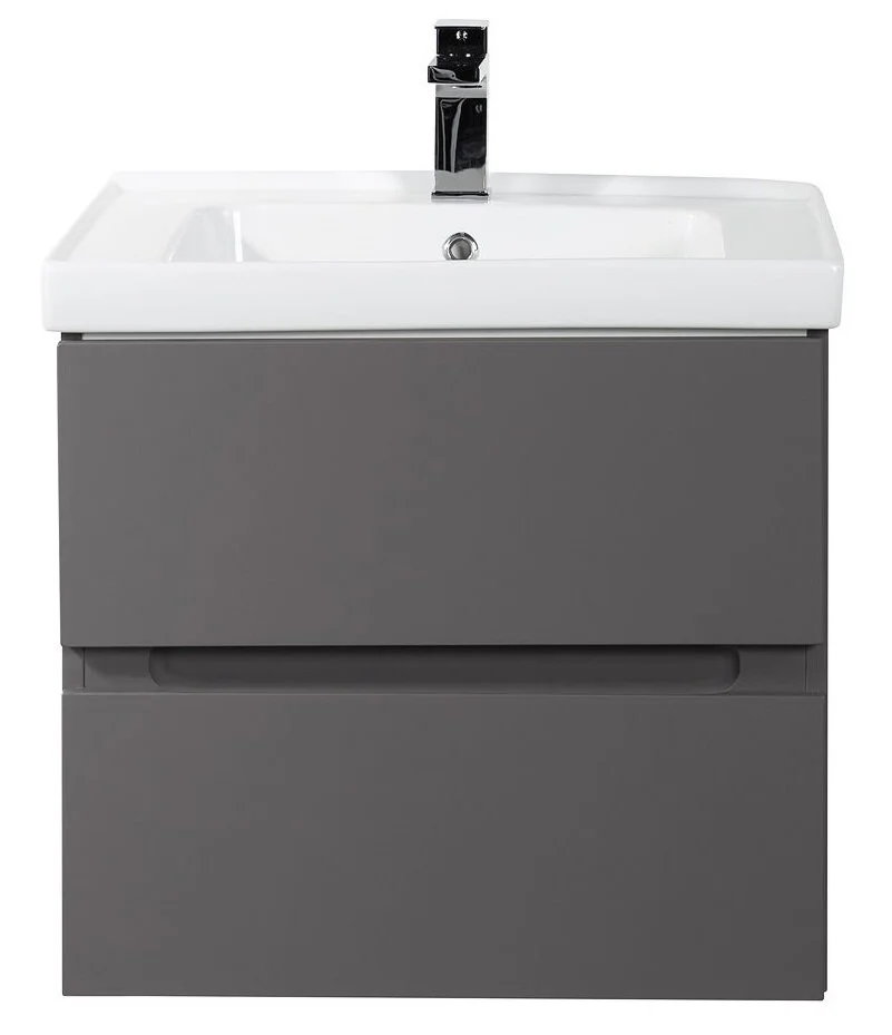 Тумба под раковину Art&Max Techno AM-Techno-600-2C-SO-ZB815 60 см (смоки софт) подвесная