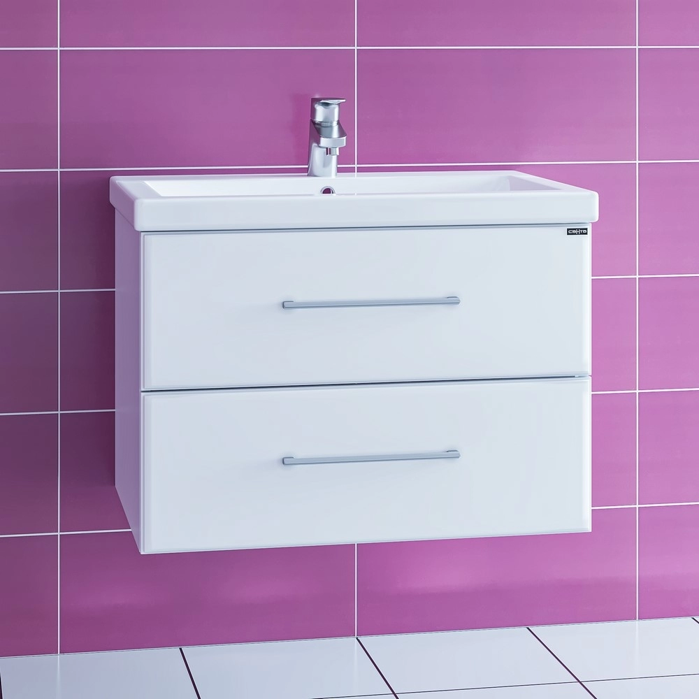 Тумба под раковину СанТа Омега-70 207038 70 см (белый) подвесная