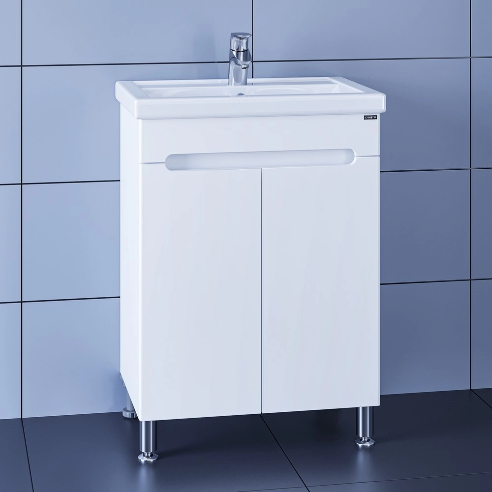 Тумба под раковину СанТа Лондон-60 224015 60 см (белый) напольная