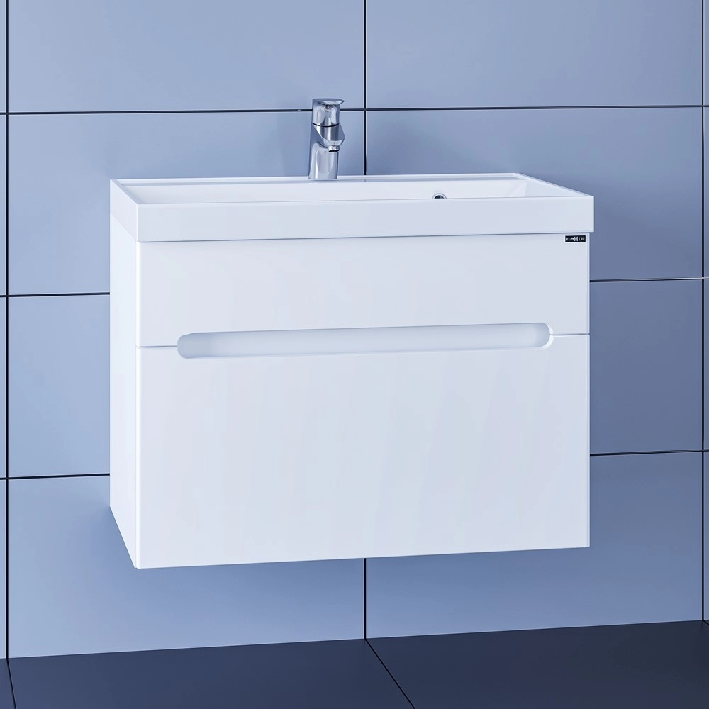 Тумба под раковину СанТа Лондон-70 224003л 70 см (белый) подвесная