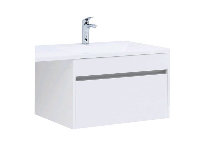 Тумба под раковину Aquanet Токио 68 см (белый) 1 ящик подвесная