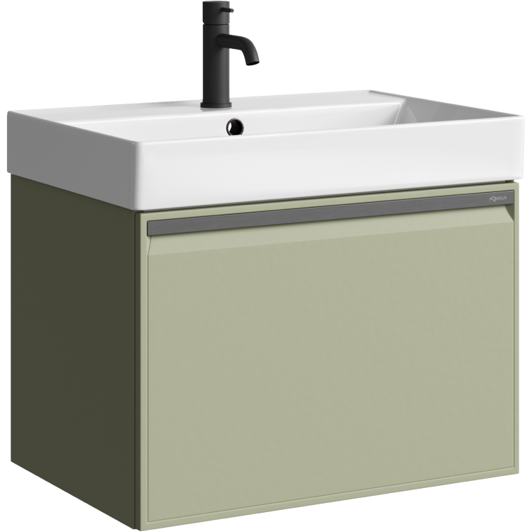 Тумба под раковину Aqwella Pure PUR0165SH 65 см (шалфей зеленый) подвесная