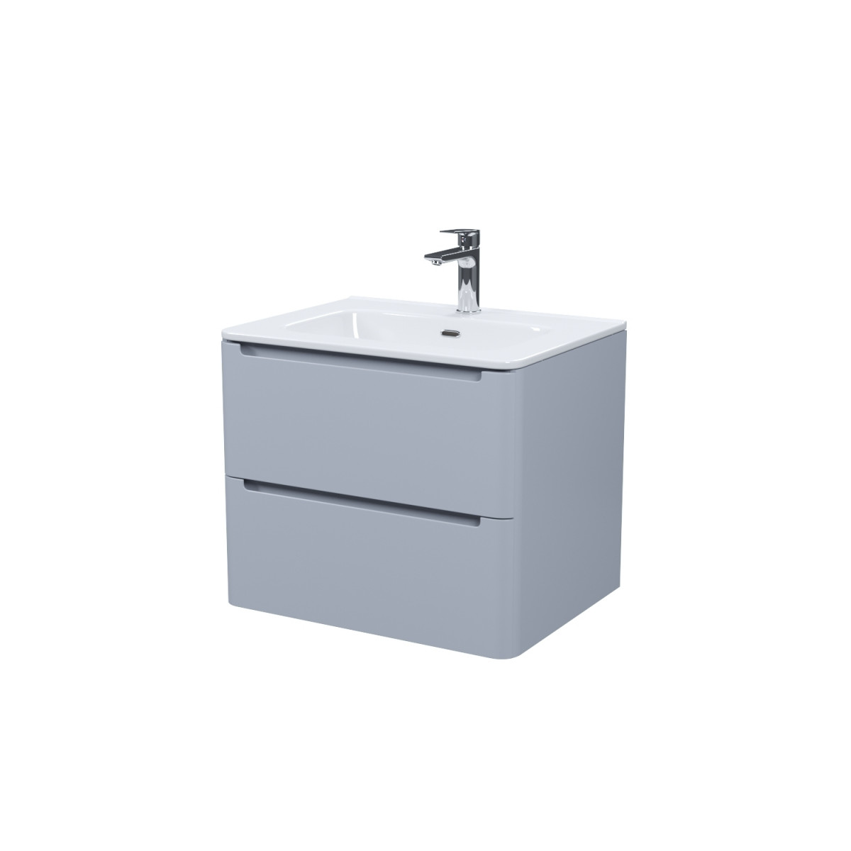 Тумба с раковиной IDDIS Edifice EDI60L0i95K 60 см (светло-серый) подвесная