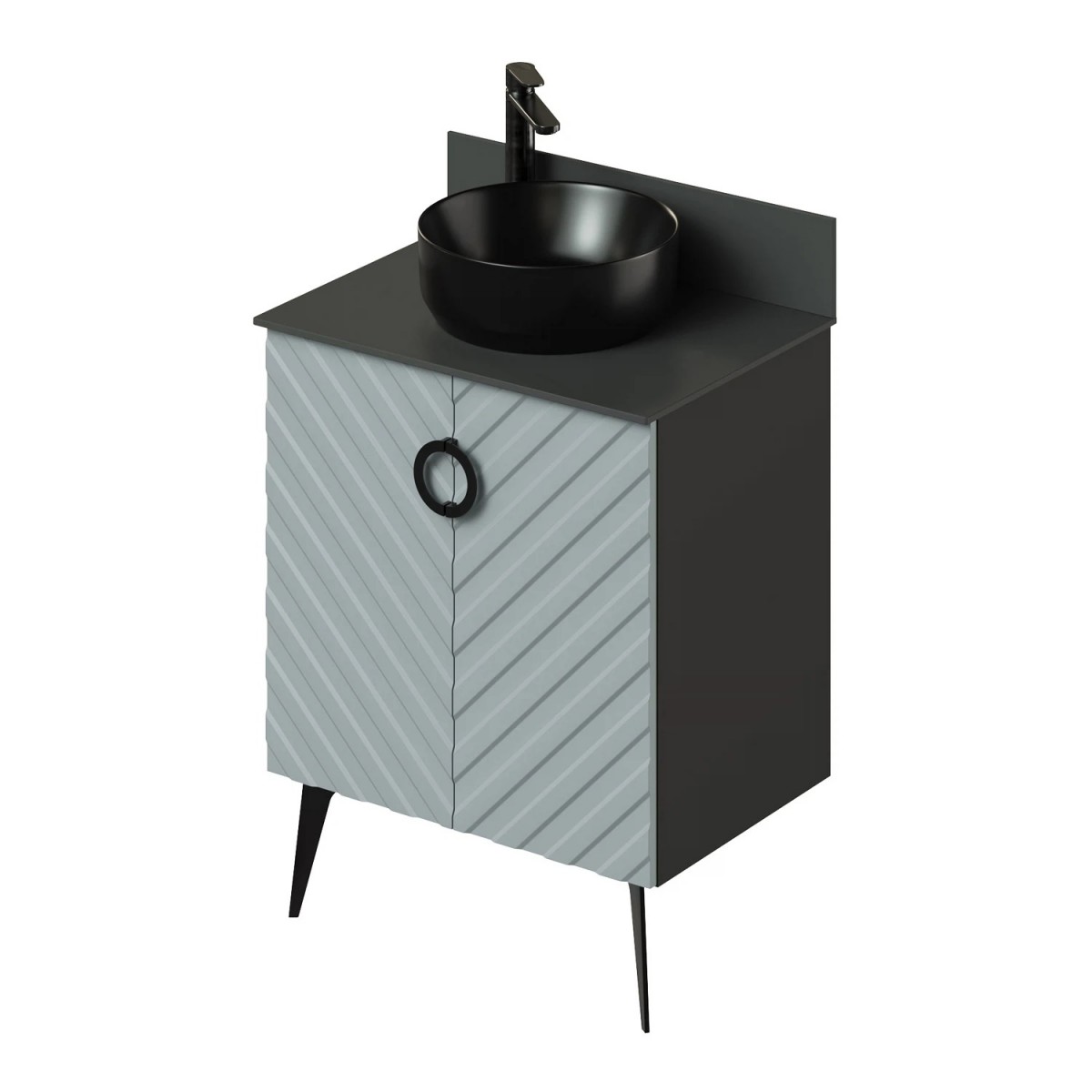 Тумба со столешницей Итана Palladio 2.0 4657821041215 65 см (green wood) напольная