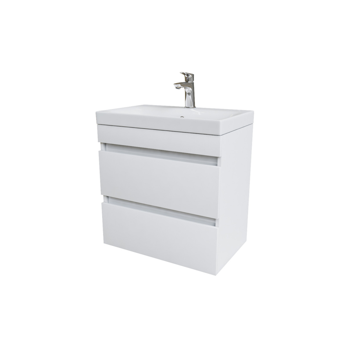 Тумба с раковиной IDDIS Zodiac ZOD6CB0i95K 60 см (белый матовый) подвесная